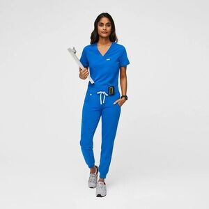 Royal blue Figs scrub set small